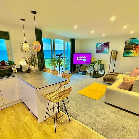Stunning Sea View Two Double Bedroom Apartment - With Balcony - Opposite Beachfront Walk Bournemouth Exterior foto